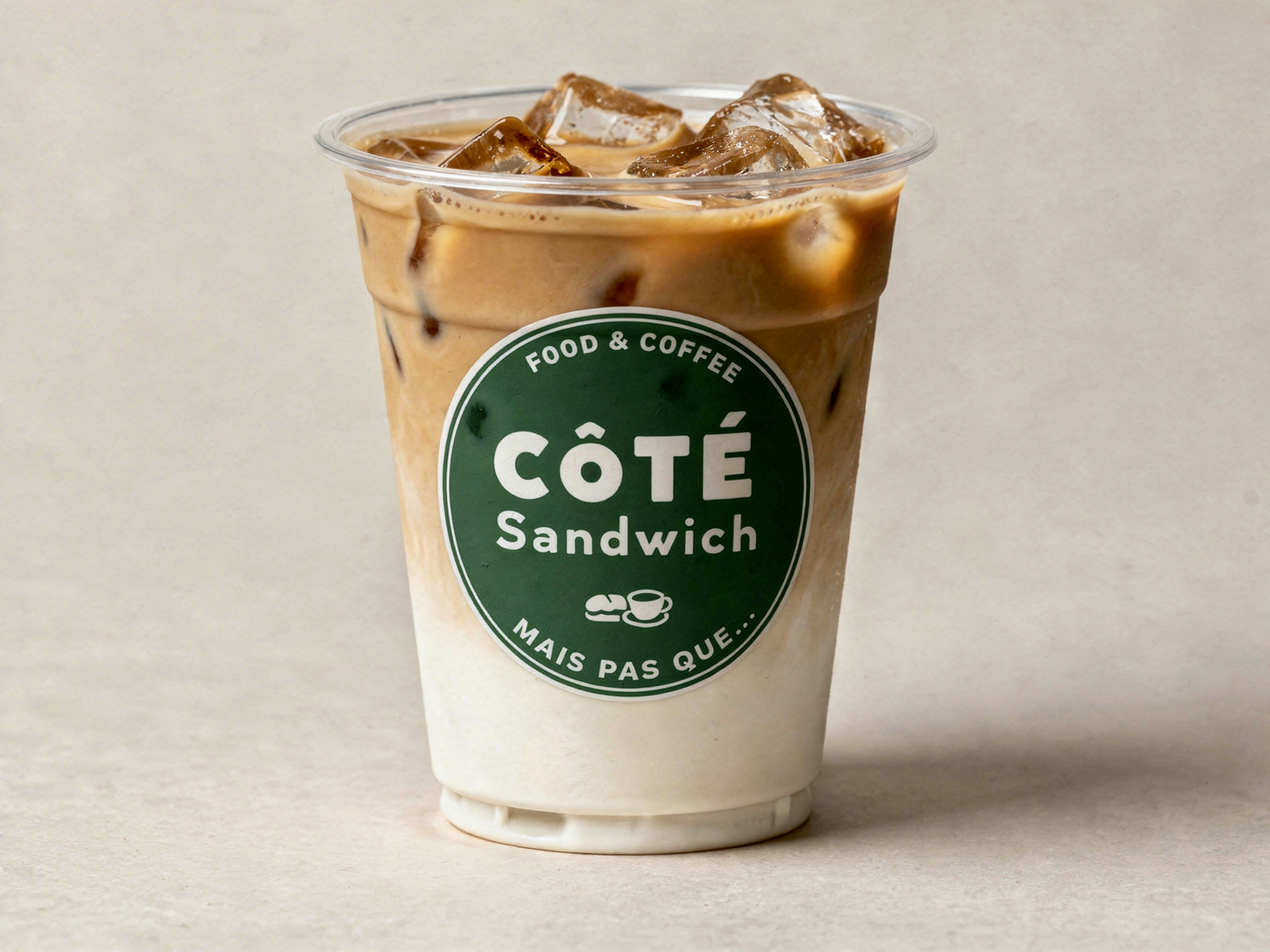 Café latte glacé